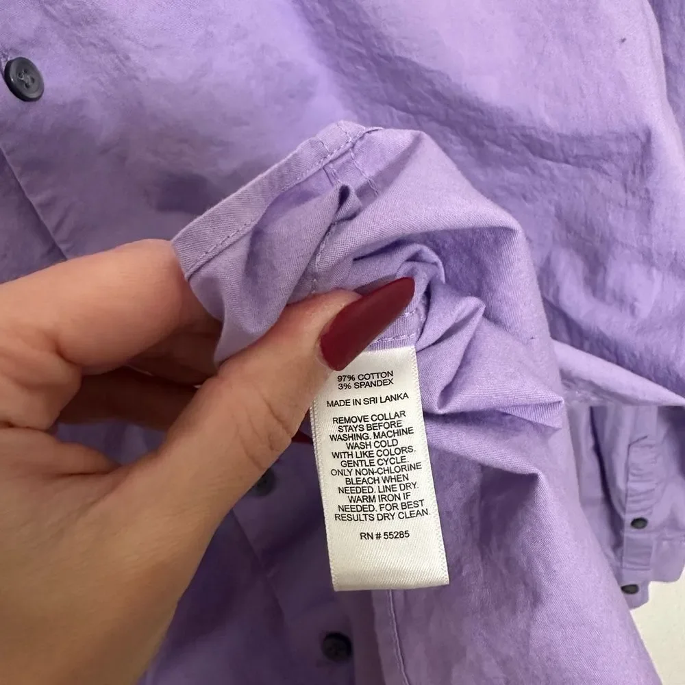 Express Men’s Purple Button Down Shirt